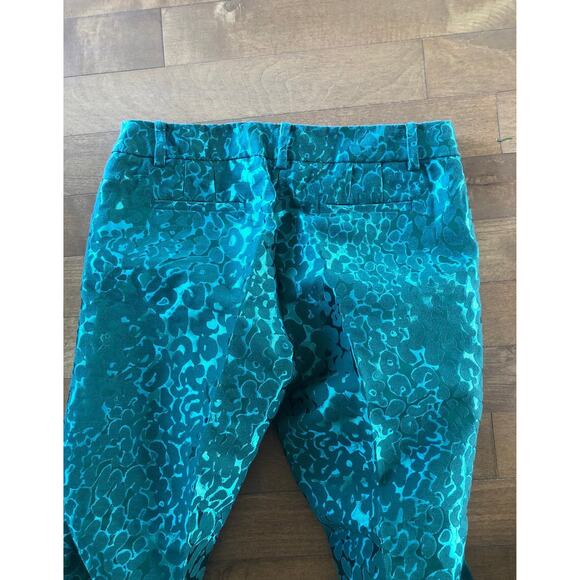 J. CREW “CITY FIT” WOMEN ELEGANT FINISH GREEN DRESS CROP PANTS size 6 - Picture 10 of 12